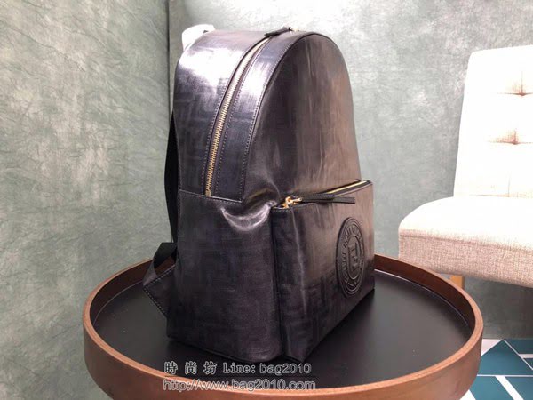 FENDI背包 頂級大號背包 黑色FF圖案 芬迪雙肩背包  fdz2174